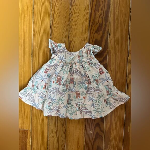 Janie and Jack Summer Vacation Print Dress - Picture 1 of 6